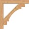 Ekena Millwork Merced Block Smooth Bracket w/ Offset Brace, Western Red Cedar, 7 1/2"W x 48"D x 48"H BKT0806X48X48MRC05SWR - alternate 3